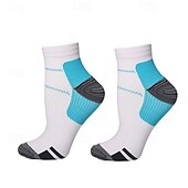 abordables Soins Personnels &amp; Santé-5 paires de chaussettes de compression courtes pour hommes et femmes, chaussettes de course à pied avec soutien de la voûte plantaire, support élastique du fascia sportif pour la salle de sport,