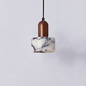 светодиодный подвесной светильник подвесные светильники для потолка каменные деревянные подвесные светильники люстры с абажуром для столовой роскошное украшение гостиной 110-240 В Недорогие Подвесные огни-светодиодный подвесной светильник подвесные светильники для потолка каменные деревянные подвесные светильники люстры с абажуром для столовой роскошное украшение гостиной 110-240 В