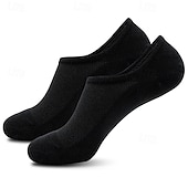 billiga herrstrumpor-Herr 4 Par Multipack Socka Löparstrumpor Vardagliga strumpor Svart Vit Färg Färgblock Semester Sport &amp; Utomhus Dagligen Grundläggande Medium Vår Höst Mode Ledigt
