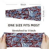 economico Accessori per acconciature-Fasce per capelli da donna in stile boho, elastiche, antiscivolo, larghe e spesse, in tessuto morbido, alla moda, accessori per capelli corti da donna.