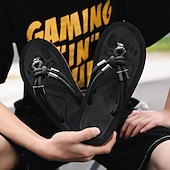 billiga Semester Sandaler-Herrbruna flip-flops i repstil med vadderad sula – bohemiskt inspirerade sommarsandaler för kustpromenader, stränder och vardagsbruk