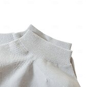 お買い得  男性用エリートアクセサリー-男性 1ペア ソックス フットカバー＆ライナーソックス ブラック ホワイト カラー 平織り 学校 フォーマル アウトドア 薄手生地 夏 春 秋 日常 カジュアル