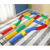 baratos Atividade ao Ar Livre-Jogos de chão Montessori para áreas internas/externas - prancha de equilíbrio com design circular para crianças &amp;brinquedo de ponte de madeira para condicionamento físico pré-escolar &amp;treinamento de