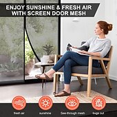 cheap Window Screen &amp; Door Screen-Magnetic Screen Door Portable, Fly Or Bug Screen Magnetic, Doorway Mosquito Net For Sliding Door,Garage,Patio,Kitchen,Living,Window Room,Bedroom,Bar,Pet and Kid Easy Entry