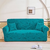baratos Cobertura de Sofa-Capa elástica para sofá em tecido jacquard, capa elástica para sofá secional em formato de L, capa de canto para sala de estar, 1/2/3/4 lugares