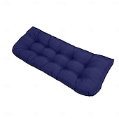 abordables Housse de canapé-Coussins de chaise d&#039;extérieur, coussin de banc en mousse à mémoire de forme imperméable et rembourré pour balançoire, causeuse, meubles de patio 130*50