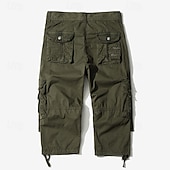 olcso Klasszikus-Férfi Capri Cargo rövidnadrág Outdoor Shorts Alkalmi rövidnadrág Planinarske kratke hlače Baggy rövidnadrág Többzsebes 8 Zseb Sima Nedvességelvezető Viselhető Borjú-hossz Szabadtéri Hétköznapi Napi
