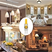 economico Luci LED bi-pin-Lampadine a LED G4 da 3 W equivalenti a lampadine alogene bi-pin con attacco G4 tipo T3 JC da 30 W, AC/DC 12 V, bianco caldo per luci sottopensile, luci da soffitto, camper, barche, 10 pezzi