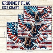 cheap Garden Flags, Banner-4th of July Outdoor Indoor with Grommets Patriotic Flag Independence Day American House Yard Garden Decorations Holiday Banner Sign