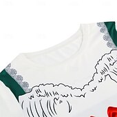 olcso pólók-Októberi fesztivál Dirndl nyomtatás Póló bajor München Német Grafikus Kompatibilitás Női Felnőttek Októberi fesztivál Forró bélyegzés Fesztivál