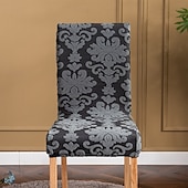 abordables Funda para silla de comedor-Funda para silla de comedor para el hogar, de tela polar, elástica, para el asiento