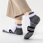 billiga herrstrumpor-Herr Multipack Socka Löparstrumpor Vardagliga strumpor Svart Vit Färg Färgblock Semester Sport &amp; Utomhus Dagligen Grundläggande Medium Vår Höst Mode Ledigt