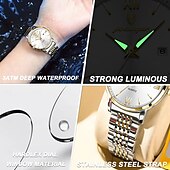 abordables Montres à quartz-Montre femme 706 en acier inoxydable étanche – design rétro ultra fin, cadran lumineux, montre-bracelet à quartz élégante pour le travail et le quotidien