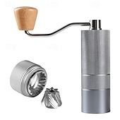 economico Accessori per il caffè-Macinacaffè manuale con macina in acciaio regolabile per cucina, utensile portatile per macinare il caffè espresso a mano
