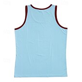 billiga Gym-toppar-Herr Linne Undertröjor Ärmlös tröja Ärmlös Rund hals Sommar Bokstav Mode Designer Grundläggande Lappverk Semester Gata Utekväll Svart Vit Rubinrött Topp t-shirt för män