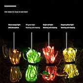 cheap Battery String Lights-1 Pc Outdoor Camping Rope Light – Waterproof Camping Luminous Wind Rope, 5M/16.4FT, 3 Lighting Modes, Windproof Canopy Tent Rope with AA Battery Box, Perfect for Outdoor Atmosphere Lighting