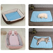 abordables Tapis de Refroidissement-Tapis rafraîchissant pour chien - lit rafraîchissant instantané pour chien &amp;chats non toxiques &amp;tapis rafraîchissant antidérapant lavable en machine pour l&#039;intérieur &amp;utilisation en voyage