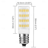 abordables Ampoules LED type maïs-Ampoules LED E14 12 V 24 V AC/DC 5 W 63 LED 4014 SMD ampoule 40 W équivalent ampoule à incandescence 400-450 lumens dimmable pour maison bateau camping-car marine 4 pièces