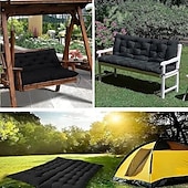 baratos Cobertura de Sofa-Almofada de assento de balanço grossa para balanço externo, almofadas de reposição para balanço de varanda de 2 ou 3 lugares, verde