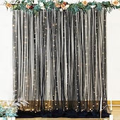 economico Tende trasparenti-Drappe per arco nuziale in chiffon tende trasparenti per decorazioni di festa cerimonia arco palcoscenico
