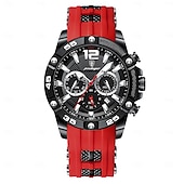 cheap Quartz Watches-912 New Multi functional Fashion Luxury Men&#039;s Waterproof Night Light Watch Silicone Strap Quartz Men&#039;s Watch