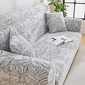 cheap Sofa Cover-Elastic Jacquard Fabric Sofa Cover Stretch Couch Cover Sectional L Shape Sofa Slipcover Corner Case for Living Room 1/2/3/4 Seat