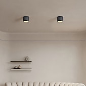 economico Lampade da soffitto con dimmer-Plafoniera a LED a 1 luce, in metallo e pietra, con montaggio a filo, per corridoio, veranda, bar, loft creativo, lampade da balcone 110-240 V