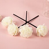 economico Piante e Fiori Artificiali-Diffusore di deodorante per ambienti a forma di fiore artificiale, decorazione ad espansione di profumo non infiammabile, diffusore di fragranze in PE per casa, soggiorno, bagno, matrimonio,