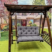 economico Copertura impermeabile-Cuscini per altalena da veranda, cuscini per patio, cuscini impermeabili per sedie a dondolo da 2-3 posti per mobili da esterno, cuscini spessi per altalena da esterno da 4 pollici, per giardino esterno da patio