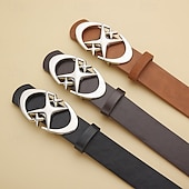abordables Ceintures pour homme-Homme Ceinture Ceinture Taille Noir Blanche Alliage Durable Ajustable Uni Extérieur Quotidien