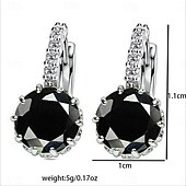 economico Orecchini-Per donna Orecchini Classico Gioia Orecchini Gioielli Argento / Nero / Rosa Chiaro Per Matrimonio San Valentino Quotidiano Ferie Festival