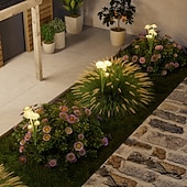 Χαμηλού Κόστους Διαδρομές και φανάρια-2 τεμάχια ηλιακό φως μανιταριών για μονοπάτι εξωτερικού χώρου, φως γκαζόν, αδιάβροχο, φως κήπου, σπίτι, αυλή, κάμπινγκ, διακοπές, διακόσμηση τοπίου, φως