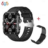 ieftine Ceasuri Smart-Ceas inteligent HDT11Ultra, ecran tactil complet de 2,02&quot;, Bluetooth, apeluri, ceas inteligent pentru sport, lanternă, contor de pași, moduri multi-sport, mesaje push, compatibil cu Android și iOS