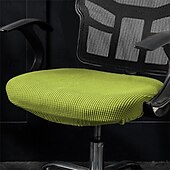 billige Lenestoldeksel og armløst stolomslag-kontorstoltrekk tykkere solid kontordatamaskin spandex delt setetrekk universelt kontor støvtett lenestoltrekk vanntett separat sittetrekk
