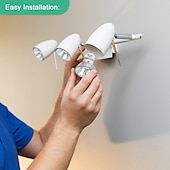 billiga LED-spotlights-GU10 halogenlampa 220v 50w halogenlampor MR16 med glasskydd 2700k varmvit dimbar för ljusvärmare lampskena taklampa 6st