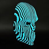 baratos Decorações de Halloween Penduradas e de Mesa-Caveira quântica luminosa impressa em 3D para decoração de Halloween, cabeça de esqueleto quântico que brilha no escuro, presente assustador iluminado para fãs de terror, decoração de mesa gótica