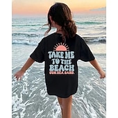 Fete 3D Soare Scrisă Tricou Manșon scurt Vară Primăvară Modă De Bază Copii 4-12 ani Stil Nautic În aer liber Casual Zilnic Fit regulat ieftine Desen animat 3D al fetei-Fete 3D Soare Scrisă Tricou Manșon scurt Vară Primăvară Modă De Bază Copii 4-12 ani Stil Nautic În aer liber Casual Zilnic Fit regulat