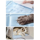 voordelige Koelende Beddengoed &amp; Matten-hondenkoelmat - direct verkoelend hondenbed &amp;katten niet giftig &amp;machinewasbare antislip bodem koelmat voor binnen &amp;reisgebruik