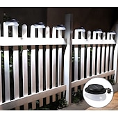 economico Illuminazione vialetto-Luci solari per recinzione, luci da parete per esterni, 9 LED super luminose, impermeabili, wireless, di sicurezza per giardino, muro, cortile, terrazza