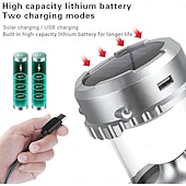 halpa Taskulamput ja leirintävalot-1kpl 5 W Aurinkopaneeli LED-valot Aurikoladattava Lämmin keltainen 5 V 1 LED-helmet