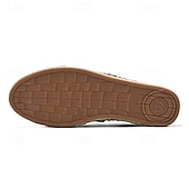 tanie Buty casual slip-on-męskie czarne espadryle wsuwane z podeszwą jutową - casualowe, wygodne obuwie letnie do noszenia na co dzień