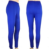 ieftine Jambiere simple-colanți de modă pentru femei jambiere pantaloni de lungime întreagă ocazional weekend elastic elastic simplu control burtă ridicare subțire trandafir rosu 2xl