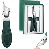 preiswerte Persönliche Pflege &amp; Gesundheit-Nagelknipser mit abgeschrägtem Adlerschnabel, langer Griff, breite Backenöffnung, spritzwassergeschützter, abgeschrägter Nagelknipser, drei Sets abgeschrägter Adlerschnabel-Nagelknipser, für dicke