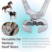 abordables pinces et pinces-Pince à sabot de 16 pouces - outil de maréchal-ferrant en acier au vanadium de qualité supérieure avec finition mate pour une coupe précise des sabots de cheval, résistant à la rouille, poignée