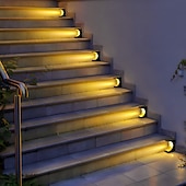 voordelige Grondlichten-4 stuks buitenzonnestapverlichting voor binnentuin, sfeerverlichting voor op het terras, waterdichte verlichting voor tuinpaden en decoratie