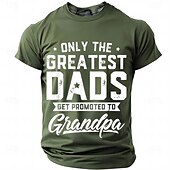 voordelige 3D-T-shirts voor heren-Voor heren Grappig jargon vader T-shirt Korte mouw T-shirt 3D-afdrukken Strakke ronde hals Overhemd Modieus Dagelijks Basic Straat Casual Dagelijks Zwart Rood blauw Zomer Lente Kleding S M L XL XXL