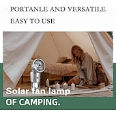 halpa Taskulamput ja leirintävalot-1kpl 5 W Aurinkopaneeli LED-valot Aurikoladattava Lämmin keltainen 5 V 1 LED-helmet