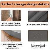 זול תיק בגדים וכיסוי-שקית בגדים לתליית בגדים, כיסויי בגדים עמידים בפני אבק מ-PEA, שקיות חליפה נושמות ועמידות בפני עש לאחסון בארון, מגן שקוף למעילים של חולצה