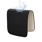 abordables Funda para sillón reclinable-Funda de reposabrazos impermeable de color burdeos para sofá, funda de respaldo para reposabrazos de sofá, protector suave para sillas, sofá, sillón, fundas para sofá reclinable