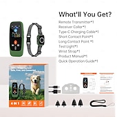 billige Hundetrening og -oppførsel-Trådløst gjerde for hundetrening, trådløst hundegjerde, 3 moduser, pipelyd, vibrasjon, vanntett, bærbar, trådløs, oppladbar, sikkerhet, nylon, abs+pc, elektroniske atferdshjelpemidler,